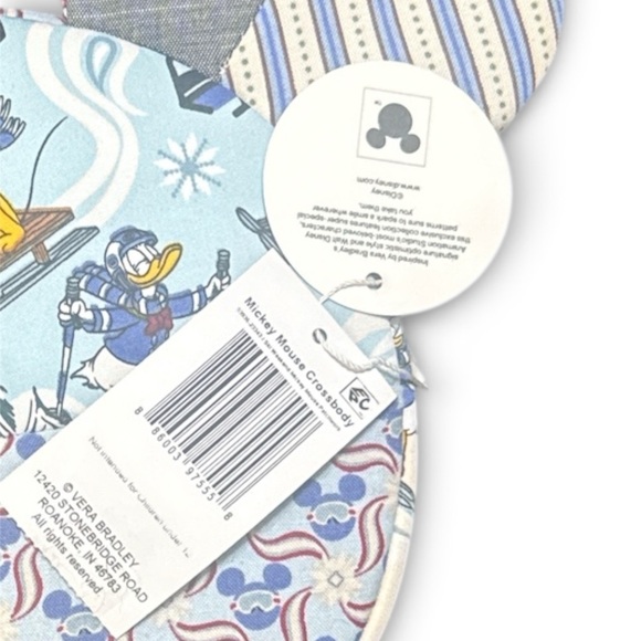 NWT Vera Bradley Disney Mickey Mouse Patchwork Crossbody Bag - Picture 4 of 4